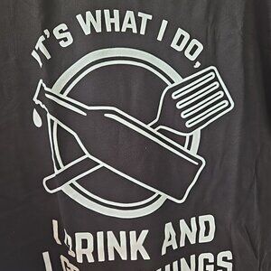 That's What I Do I Drink And I Grill Dad T-Shirt for Men Size Large